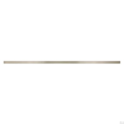 Elongated furniture handle 2110 320/416 Aluminum Silver Brushed