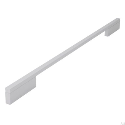 Elongated furniture handle 2110 352/448 Aluminum Brushed