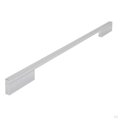 Elongated furniture handle 2110 352/488 Aluminum Chrome Polished