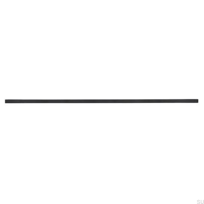 Elongated furniture handle 2110 384/480 Aluminum Black Matt