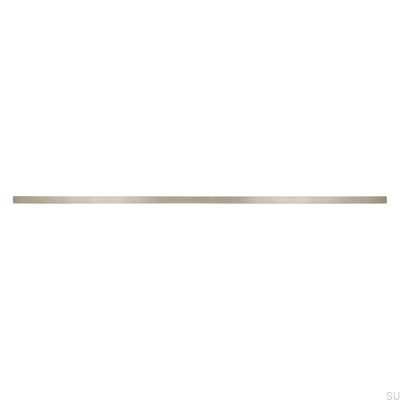 Elongated furniture handle 2110 384/480 Aluminum Silver Brushed