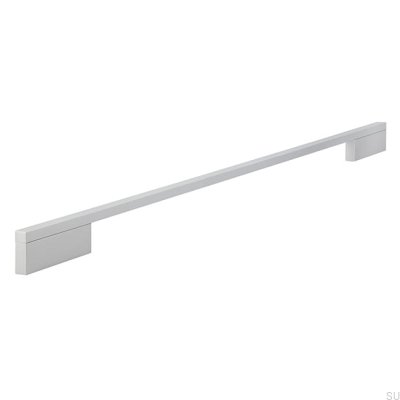 Elongated furniture handle 2110 480/576 Aluminum Brushed