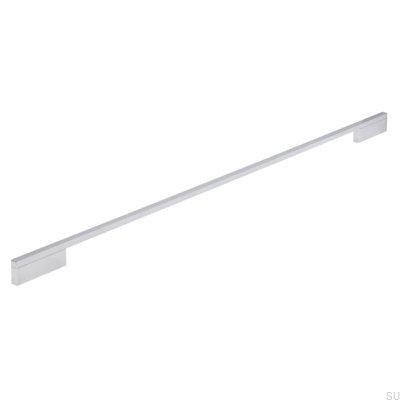 Elongated furniture handle 2110 640/736 Aluminum Chrome Polished