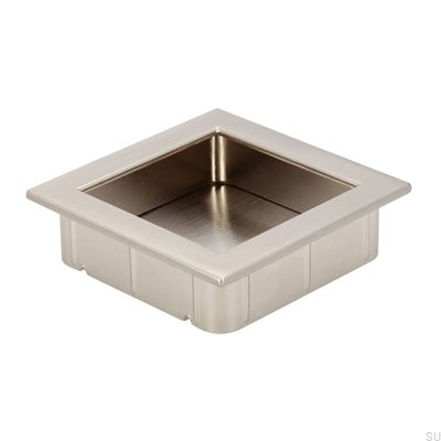 Recessed furniture handle 2152 56 Brushed silver