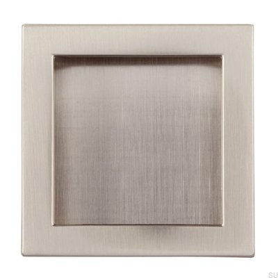 Recessed furniture handle 2152 56 Brushed silver