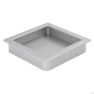 Recessed furniture handle 2152 76 Brushed aluminum