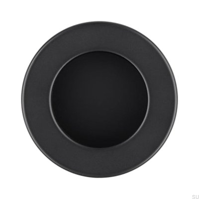 Recessed furniture handle 2159 40 Metal Black Matt