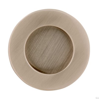 Recessed furniture handle 2159 50 Brushed silver