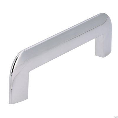 Elongated furniture handle 2182 96 Polished chrome