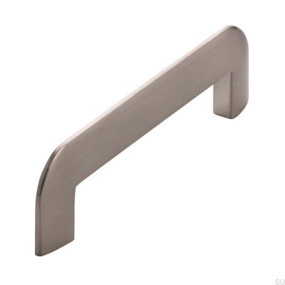 Elongated furniture handle 2182 96 Brushed silver