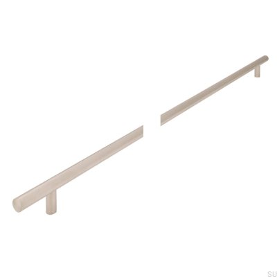 Elongated furniture handle 885 736 Matt Nickel