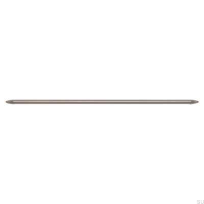Elongated furniture handle 2182 320 Silver Brushed