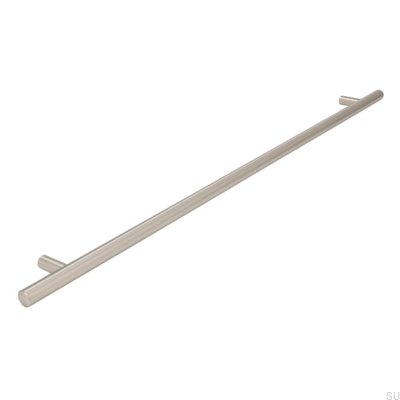 Elongated furniture handle 885 432 Silver Brushed