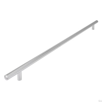 Elongated furniture handle 885 432 Polished chrome