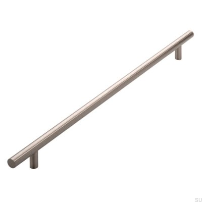 Elongated furniture handle 885 336 Silver Brushed