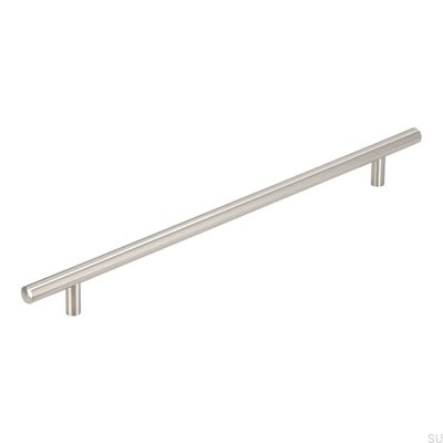 Elongated furniture handle 885 288 Brushed silver