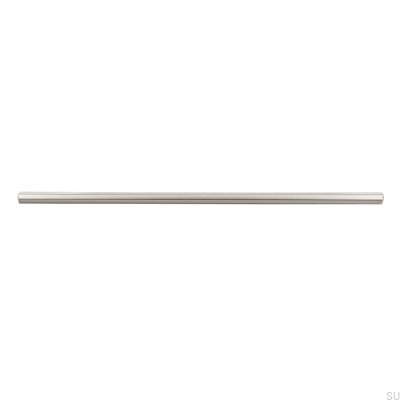 Elongated furniture handle 885 288 Brushed silver