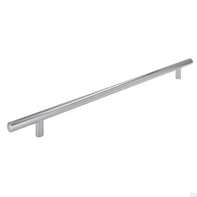 Elongated furniture handle 885 288 Polished chrome