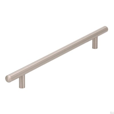 Elongated furniture handle 885 240 Silver Brushed