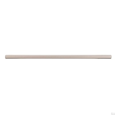 Elongated furniture handle 885 240 Silver Brushed
