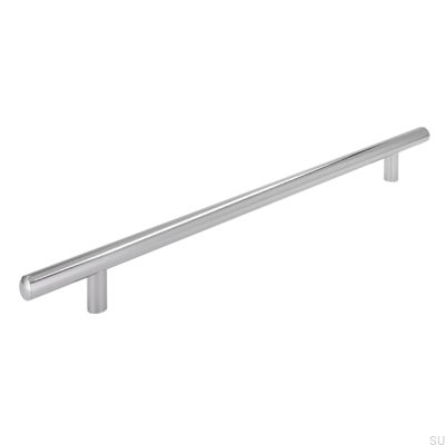 Elongated furniture handle 885 240 Polished chrome