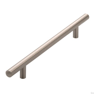 Elongated furniture handle 885 160 Silver Brushed