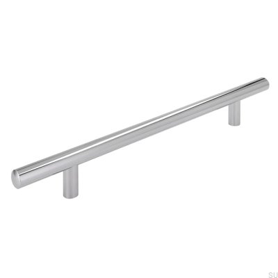 Elongated furniture handle 885 160 Polished chrome