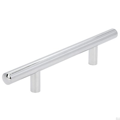 Elongated furniture handle 885 96 Polished chrome