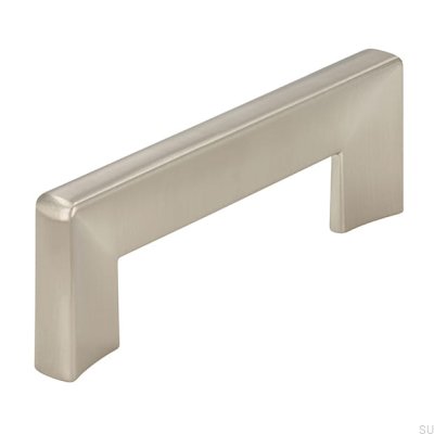 Elongated furniture handle 2183 96 Brushed silver