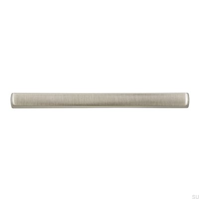 Elongated furniture handle 2183 96 Brushed silver