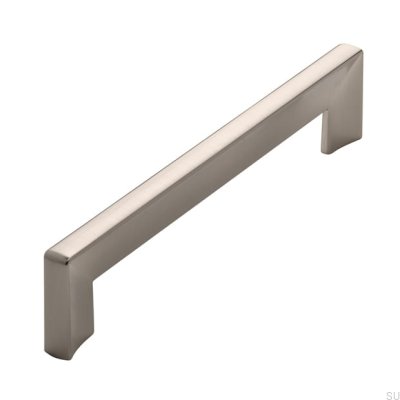 Elongated furniture handle 2183 160 Brushed silver