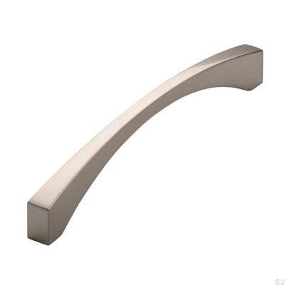 Elongated furniture handle 2198 160 Brushed silver