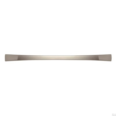 Elongated furniture handle 2198 160 Brushed silver
