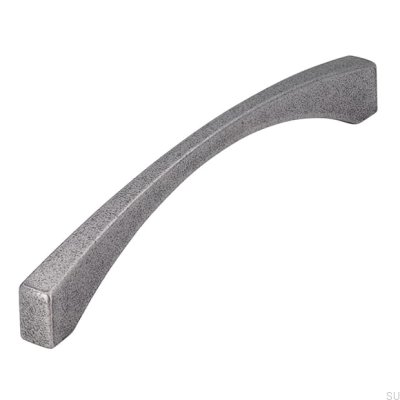 Elongated furniture handle 2198 160 Antique Silver