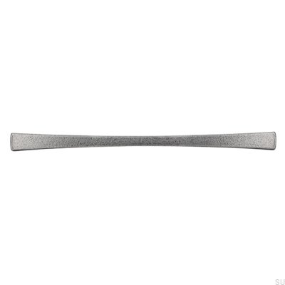 Elongated furniture handle 2198 160 Antique Silver