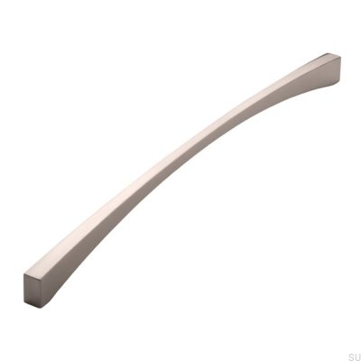 Elongated furniture handle 2198 320 Silver Brushed