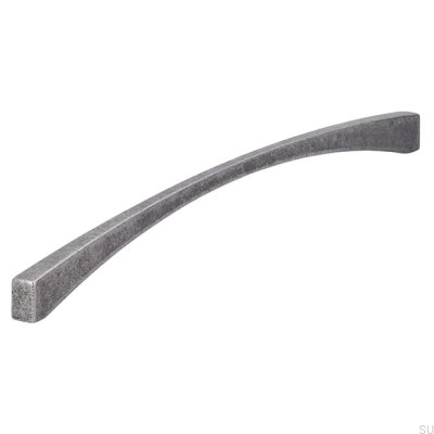 Elongated furniture handle 2198 320 Antique Silver