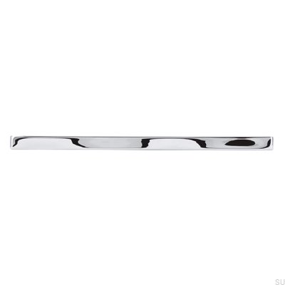 Elongated furniture handle 2210 128 Polished chrome