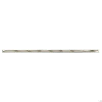 Elongated furniture handle 2210 256 Silver Brushed