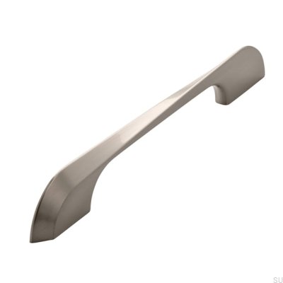 Elongated furniture handle 2211 160 Brushed silver