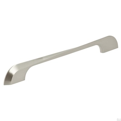 Elongated furniture handle 2211 224 Brushed silver