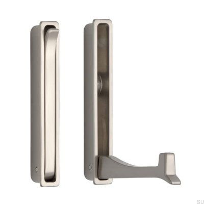 Recessed furniture hanger 2227 Silver Brushed