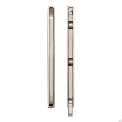 Recessed furniture hanger 2227 64 Brushed silver