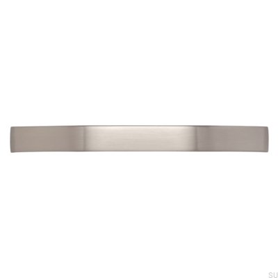 Elongated furniture handle 2266 128 Brushed silver