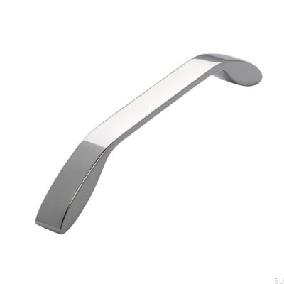 Elongated furniture handle 2266 160 Polished chrome
