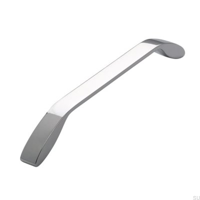 Elongated furniture handle 2266 192 Polished chrome