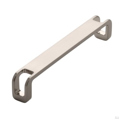Elongated furniture handle 2285 160 Brushed silver