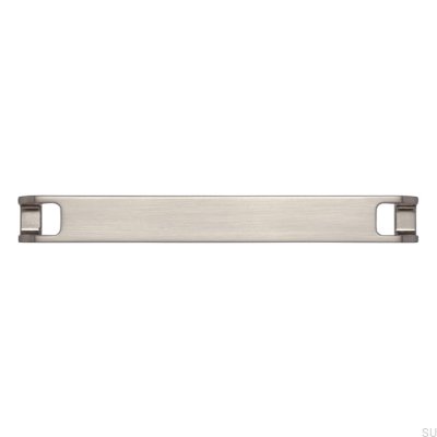Elongated furniture handle 2285 160 Brushed silver