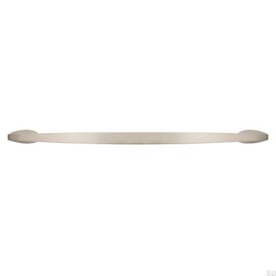 Elongated furniture handle 2307 320 Brushed silver