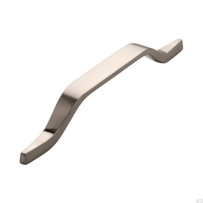Elongated furniture handle 2318 160 Brushed silver